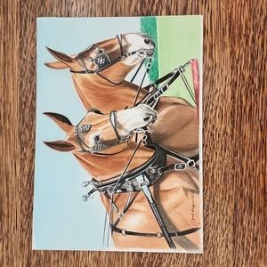 "Mule Team" Original Watercolour By Janet Griffin-Scott